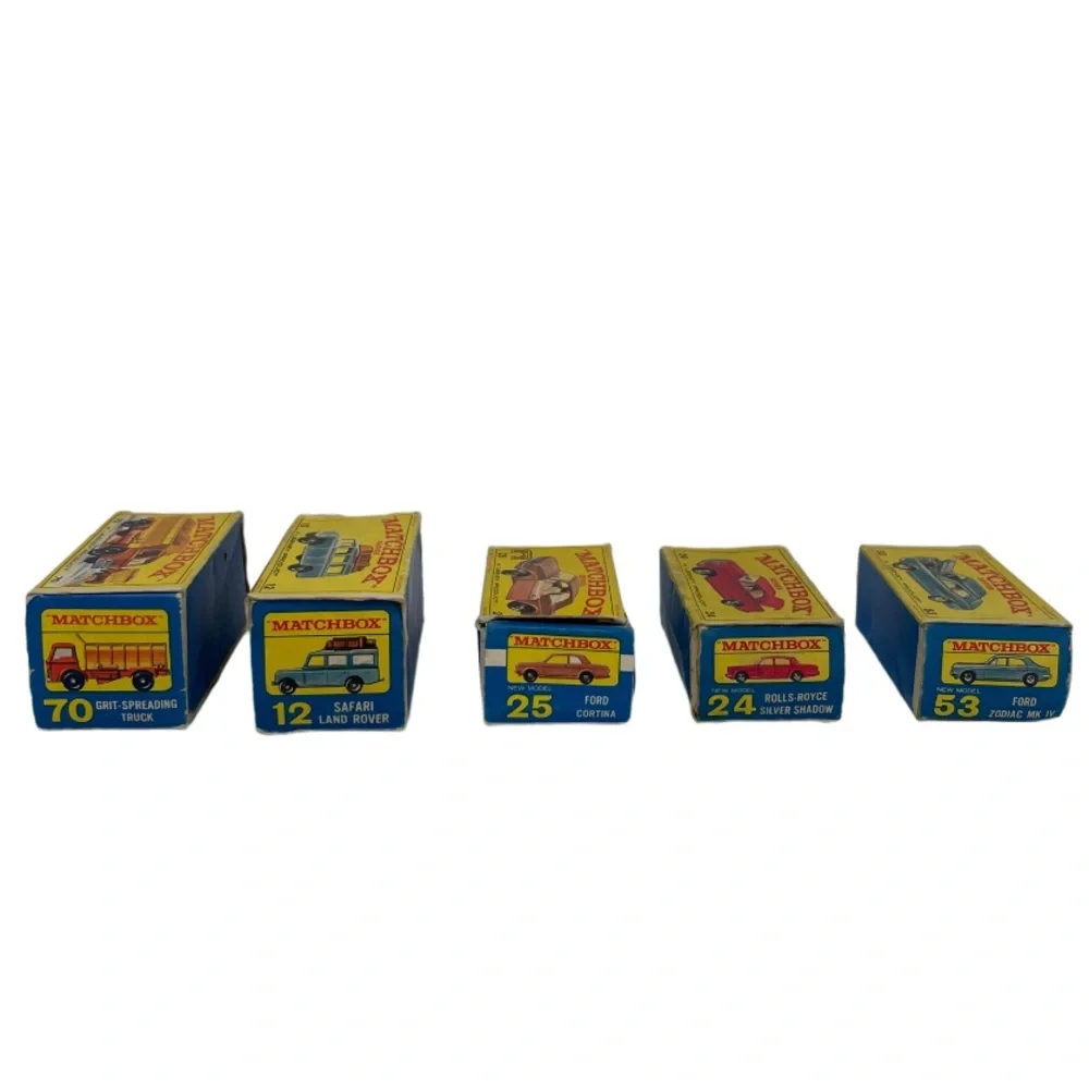 Vintage Die Cast Matchbox Cars 1960’s Original Box Lesney Cars Lot Bundle